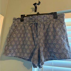a new day mid rise Blue Geometric Women's Shorts